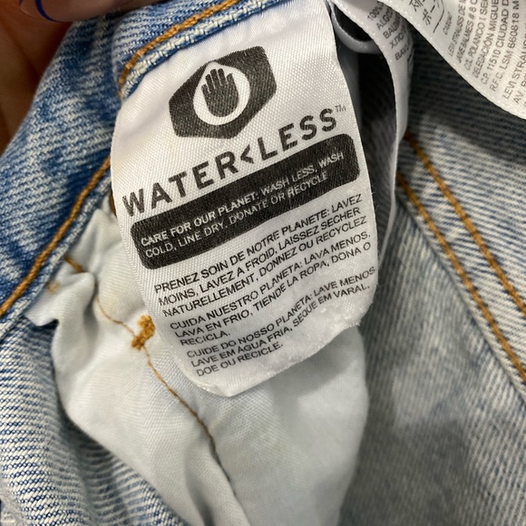 Levi’s 501® High Waist Ripped Cutoff Denim Shorts - Picture 5 of 8